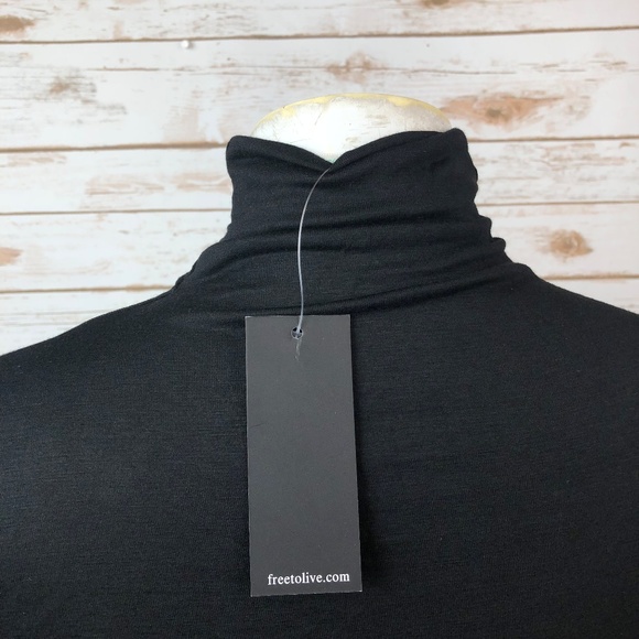 Free to live NWT Long Sleeve Turtle Neck Blouse XL - Picture 2 of 6
